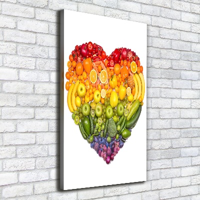 Canvas wall art Fruit heart