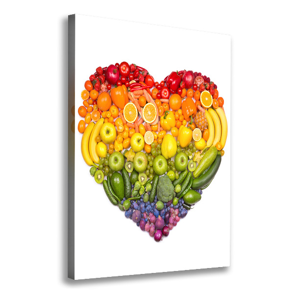 Canvas wall art Fruit heart