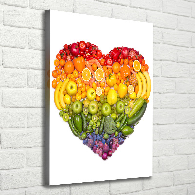 Canvas wall art Fruit heart