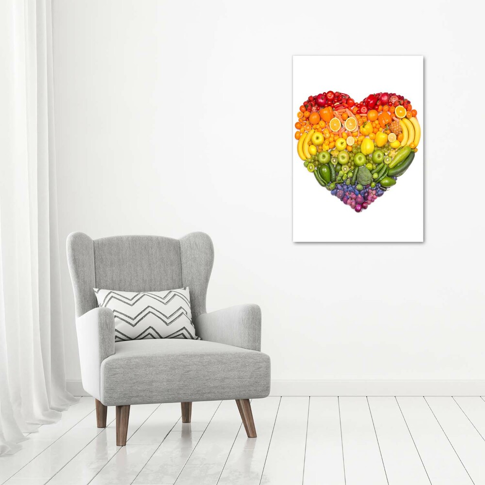 Canvas wall art Fruit heart