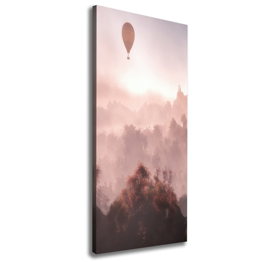 Canvas print Flying forest balloon