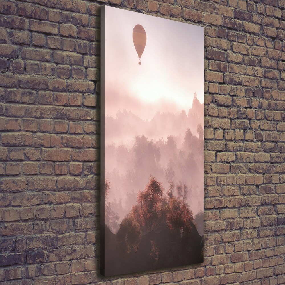 Canvas print Flying forest balloon