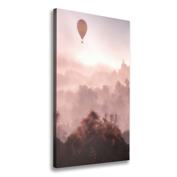 Canvas print Flying forest balloon