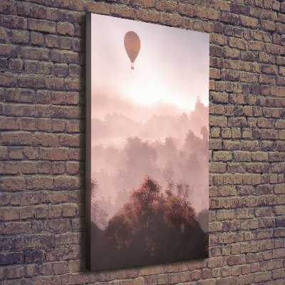 Canvas print Flying forest balloon