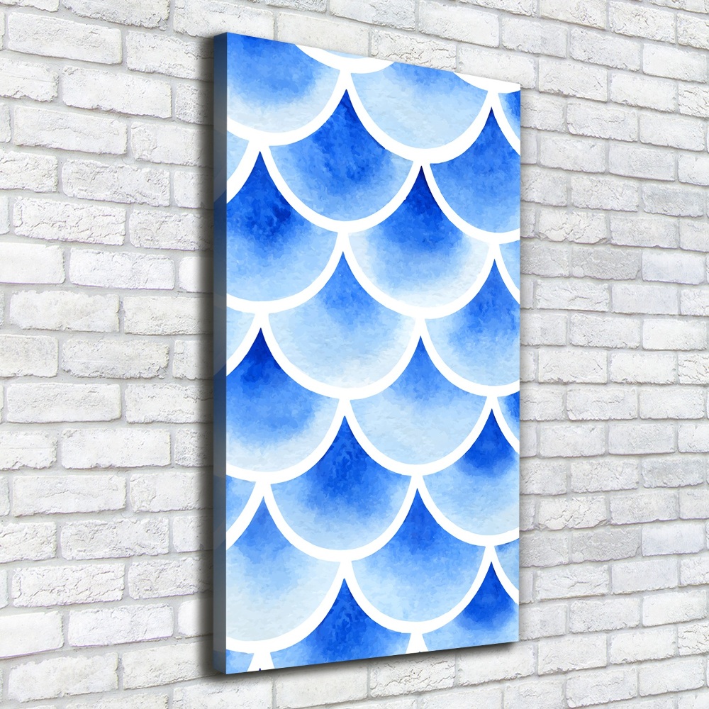 Large canvas wall art Fish scales