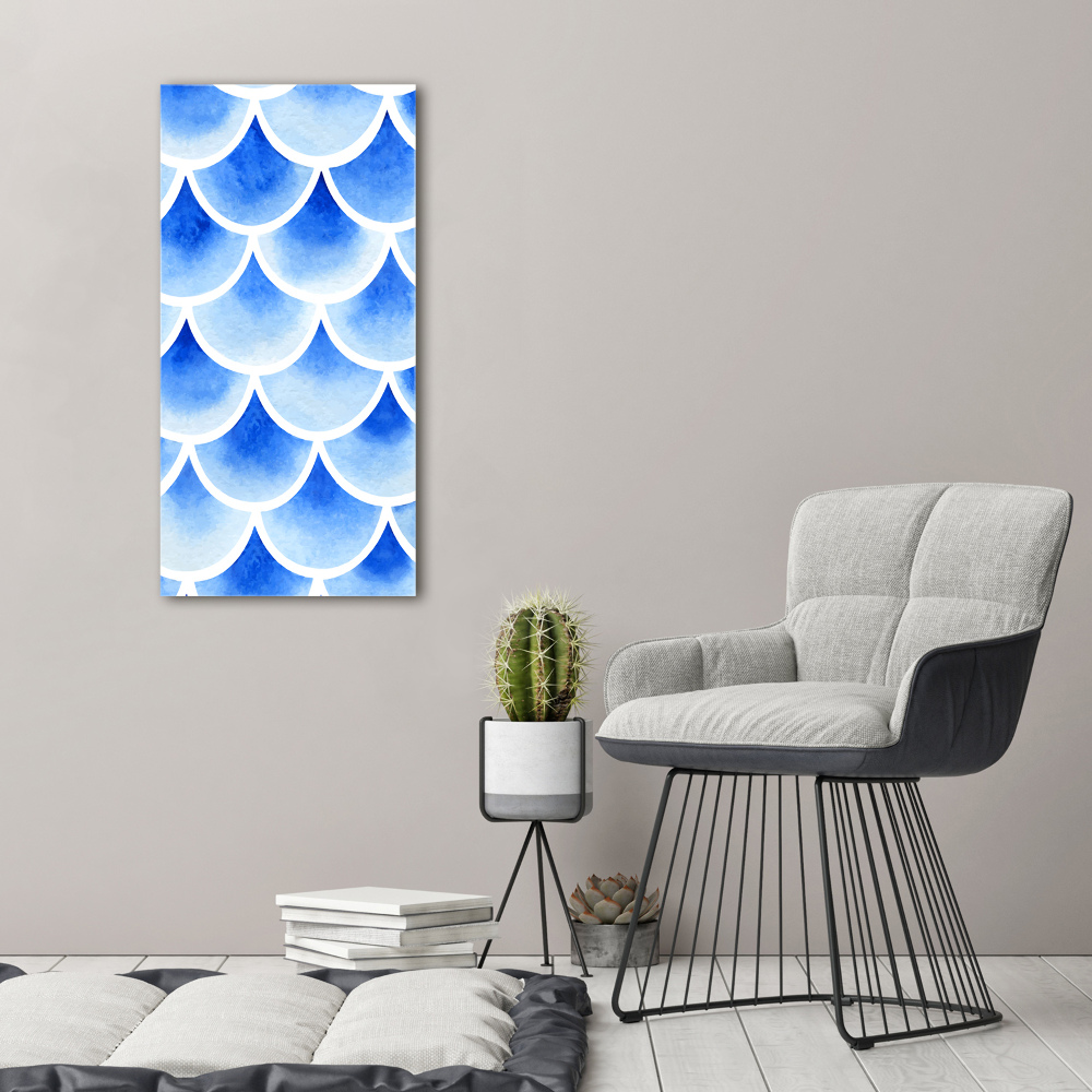 Large canvas wall art Fish scales