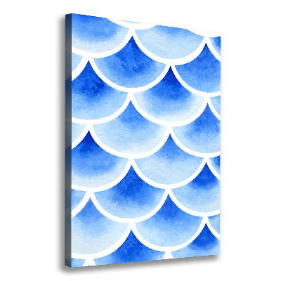 Large canvas wall art Fish scales