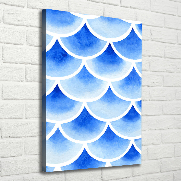 Large canvas wall art Fish scales