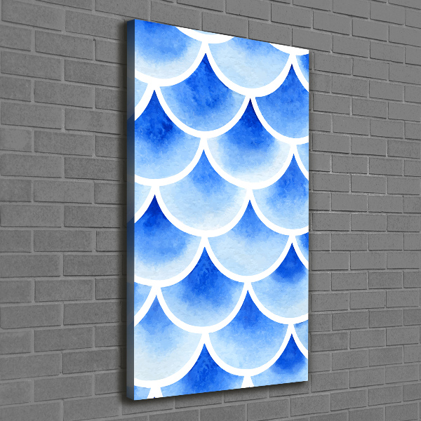 Large canvas wall art Fish scales