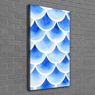 Large canvas wall art Fish scales