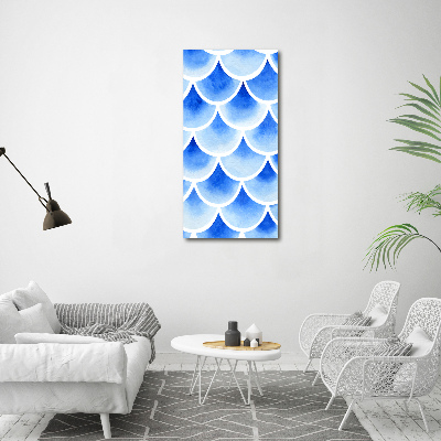 Large canvas wall art Fish scales