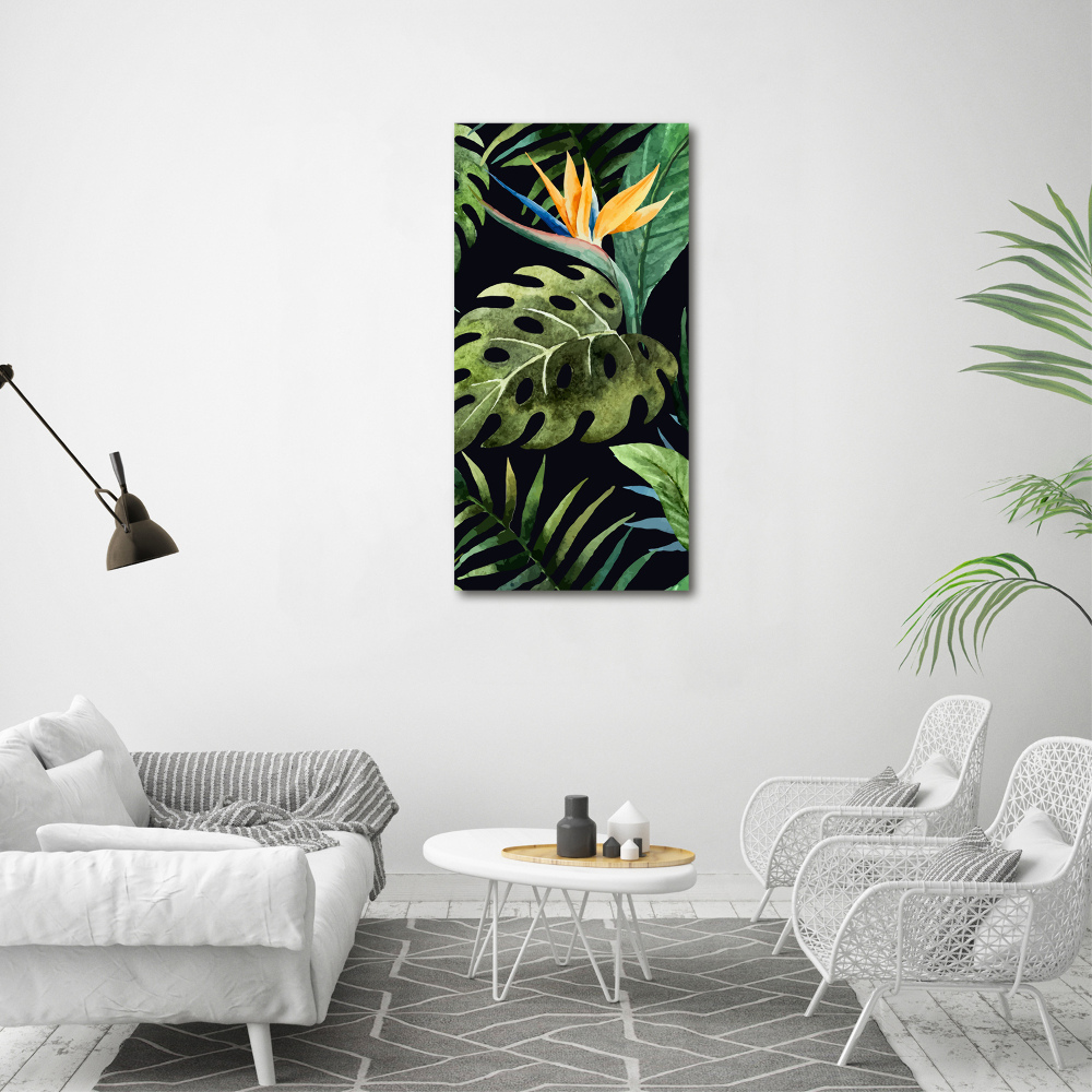 Large canvas wall art Hawaiian pattern