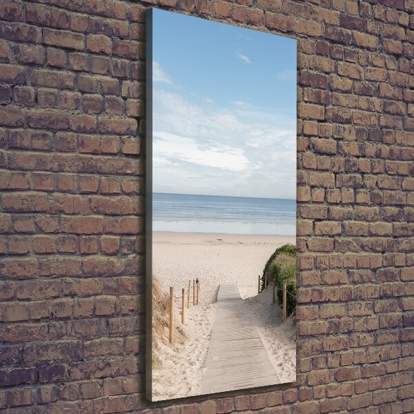 Large canvas wall art Path to the beach