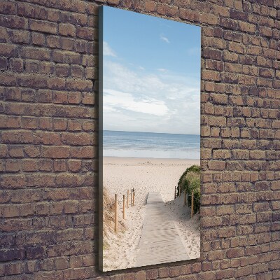 Large canvas wall art Path to the beach