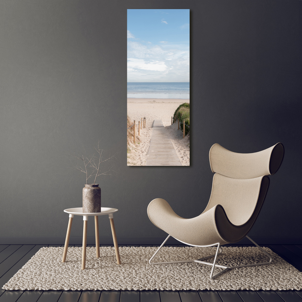 Large canvas wall art Path to the beach