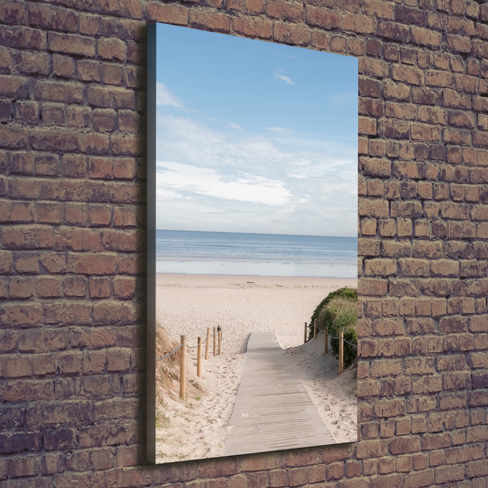 Large canvas wall art Path to the beach