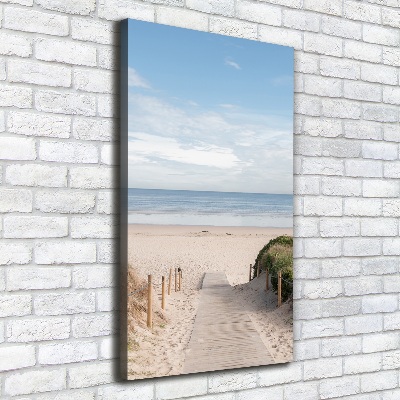 Large canvas wall art Path to the beach