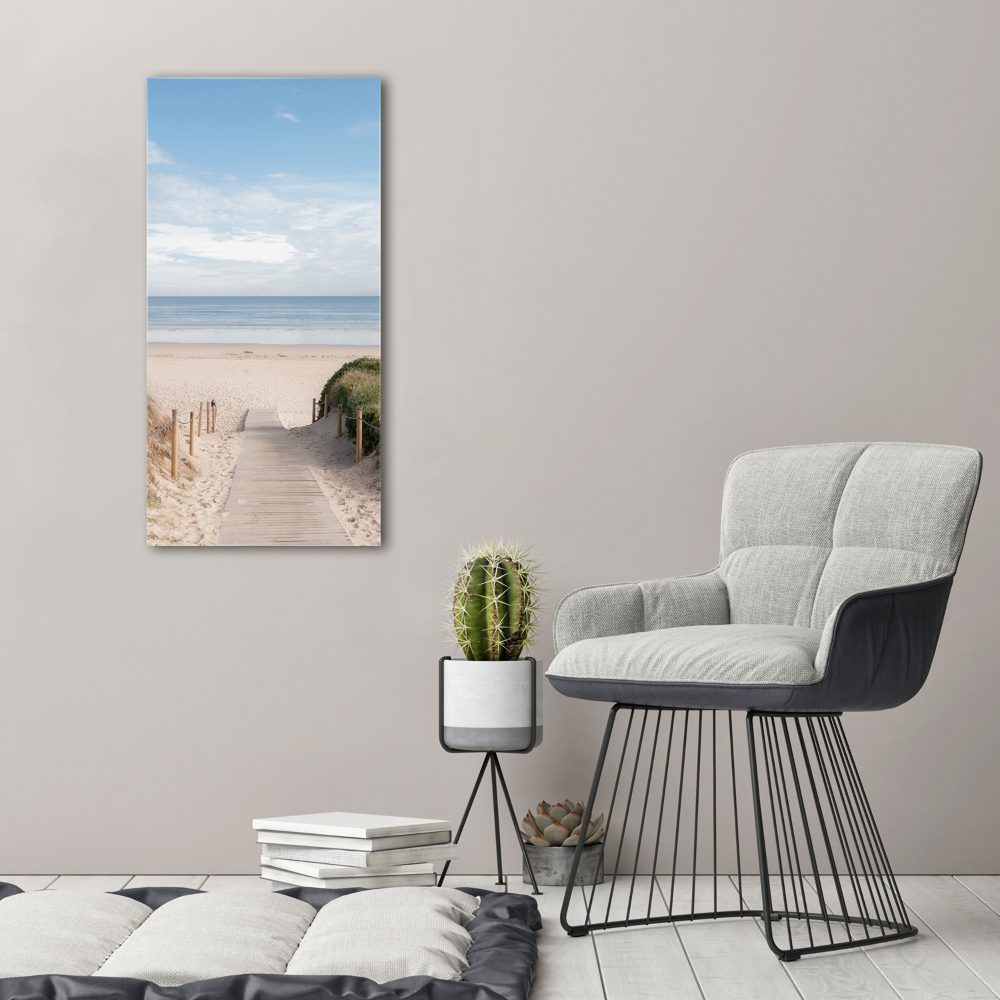 Large canvas wall art Path to the beach