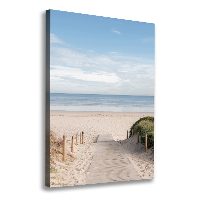 Large canvas wall art Path to the beach