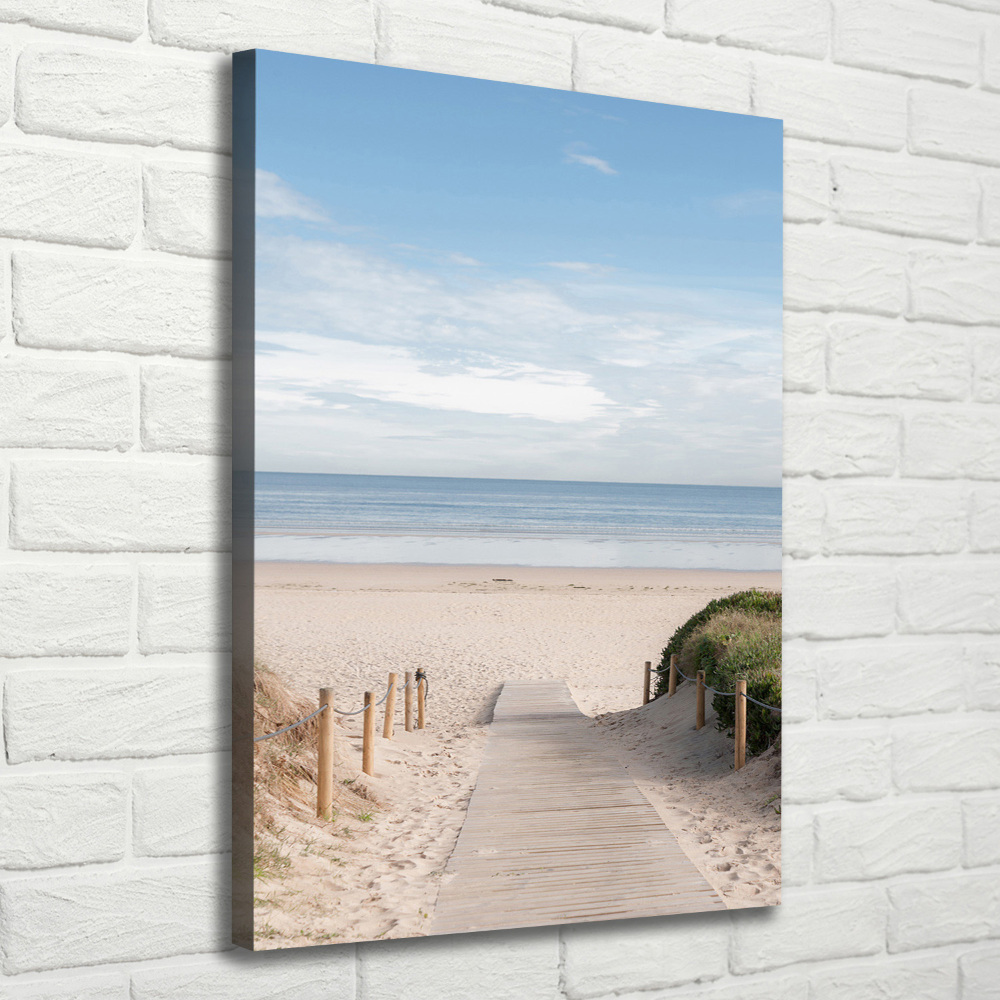 Large canvas wall art Path to the beach