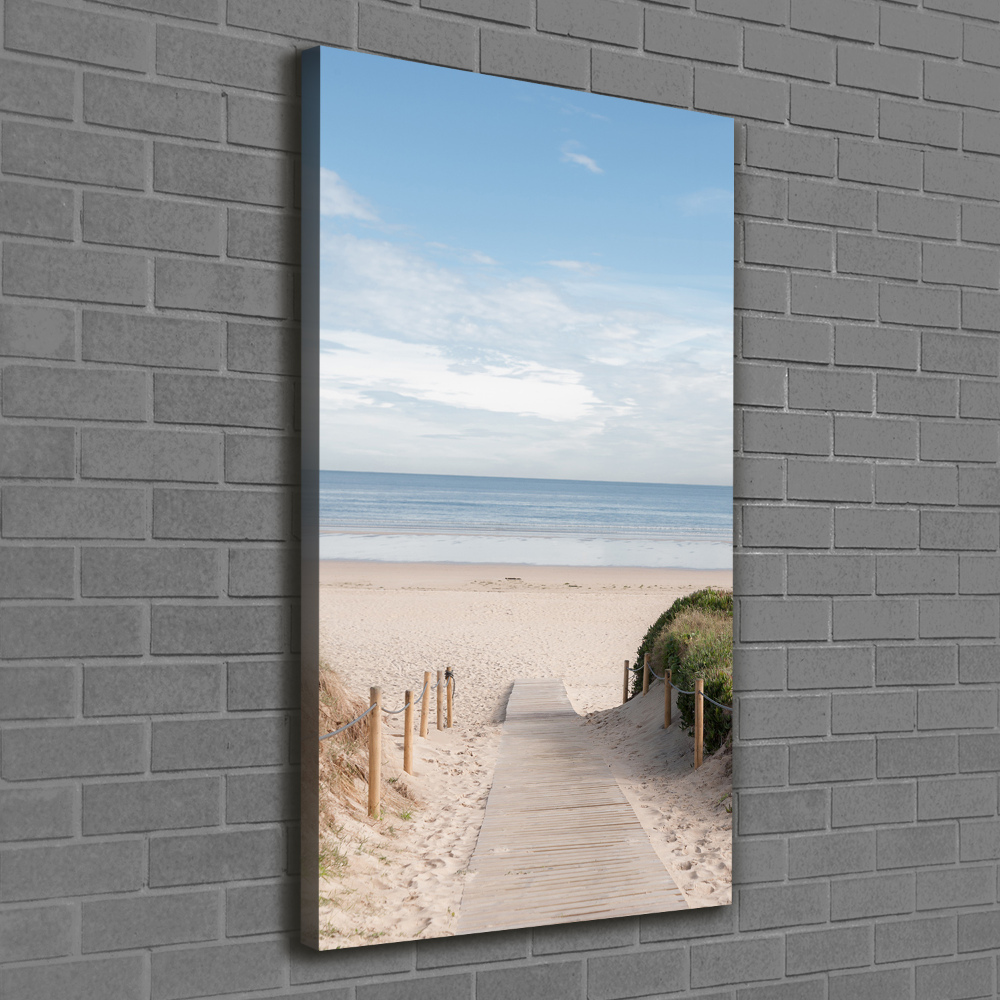 Large canvas wall art Path to the beach