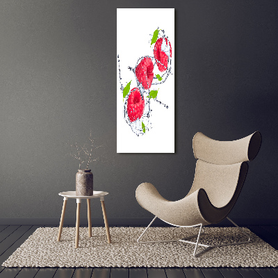 Canvas wall art Raspberries