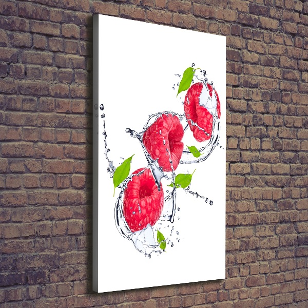 Canvas wall art Raspberries