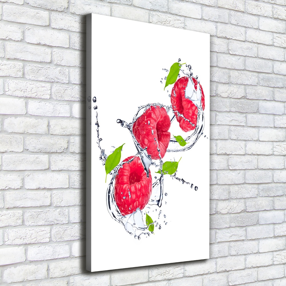 Canvas wall art Raspberries