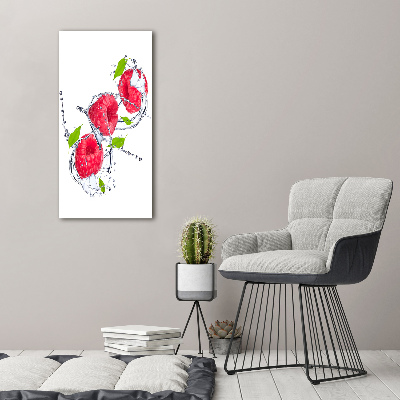 Canvas wall art Raspberries