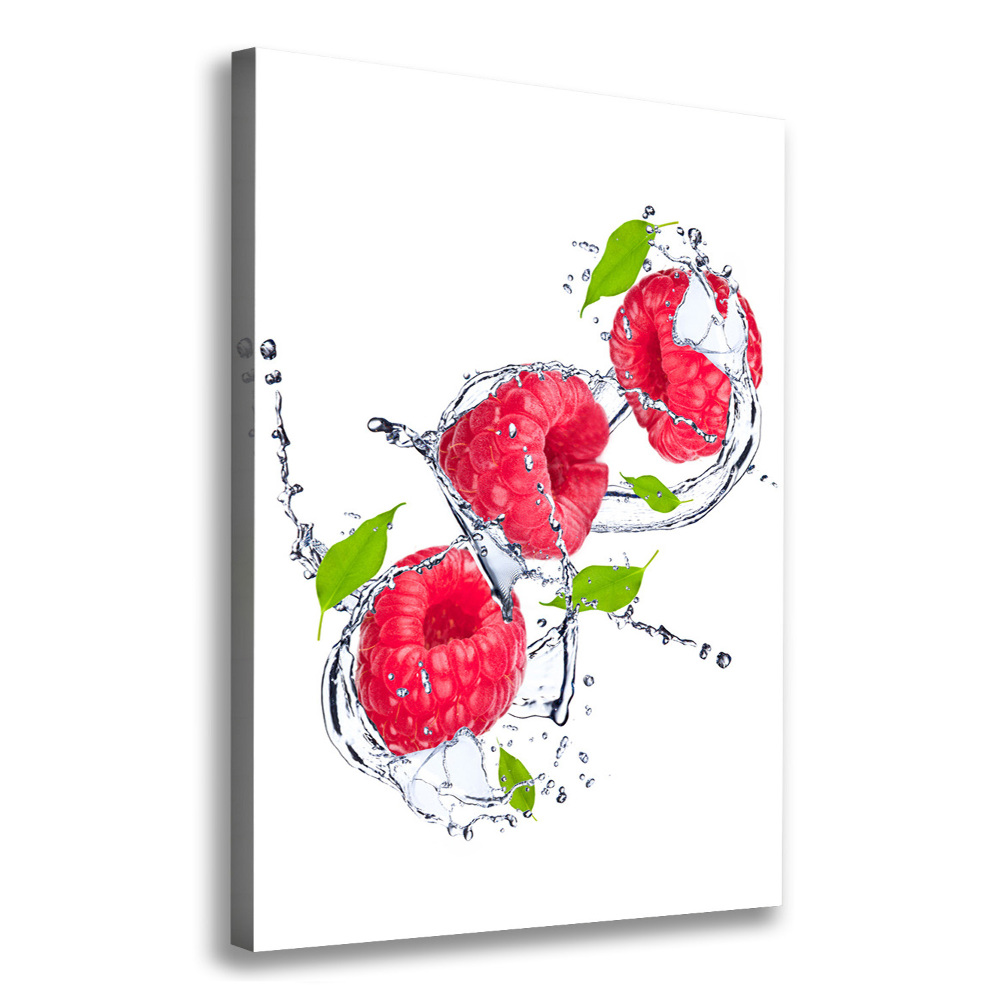 Canvas wall art Raspberries