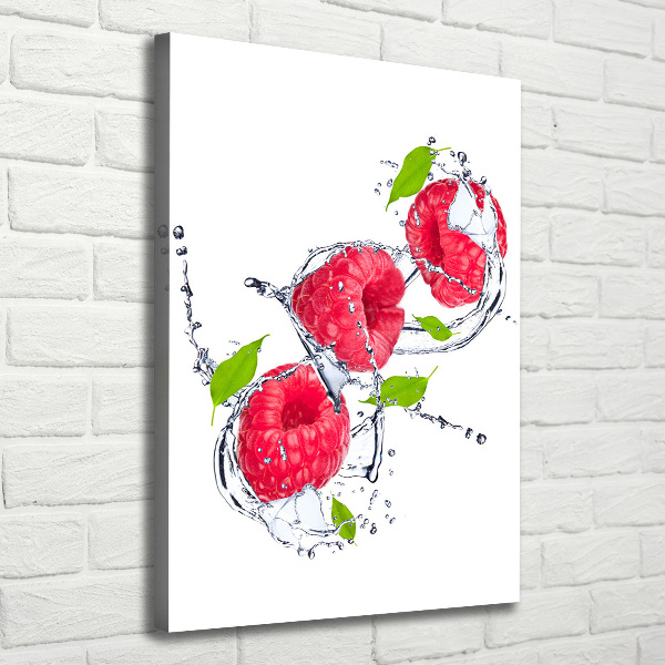 Canvas wall art Raspberries