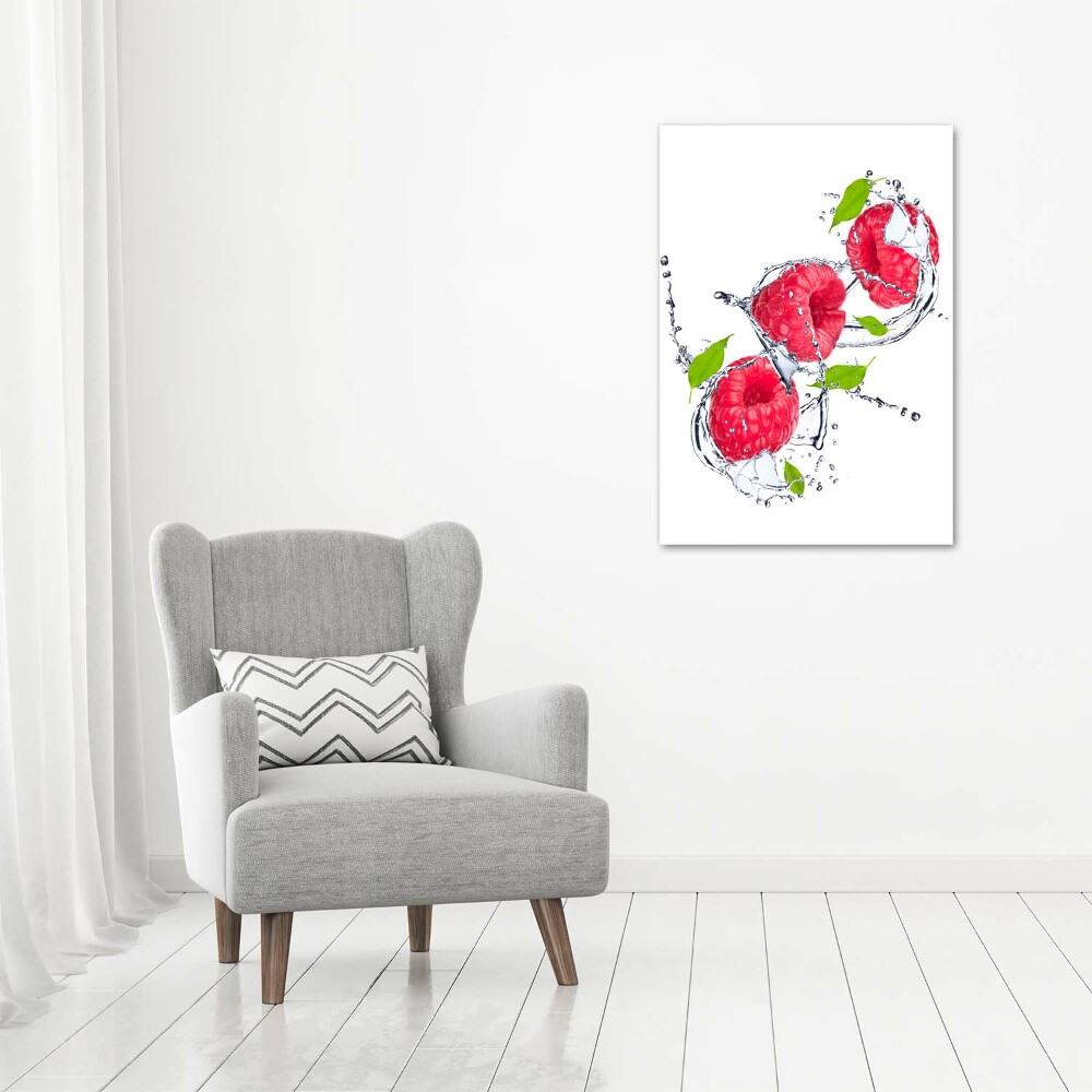 Canvas wall art Raspberries