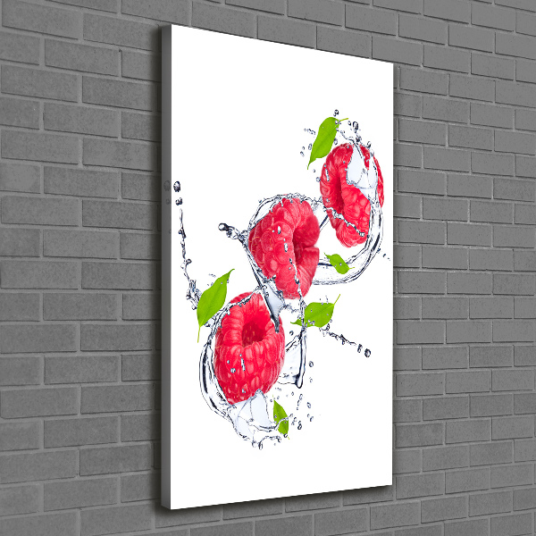 Canvas wall art Raspberries