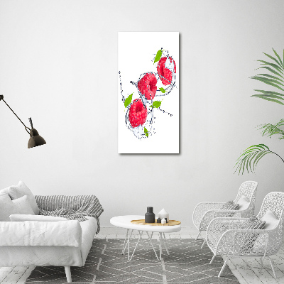 Canvas wall art Raspberries