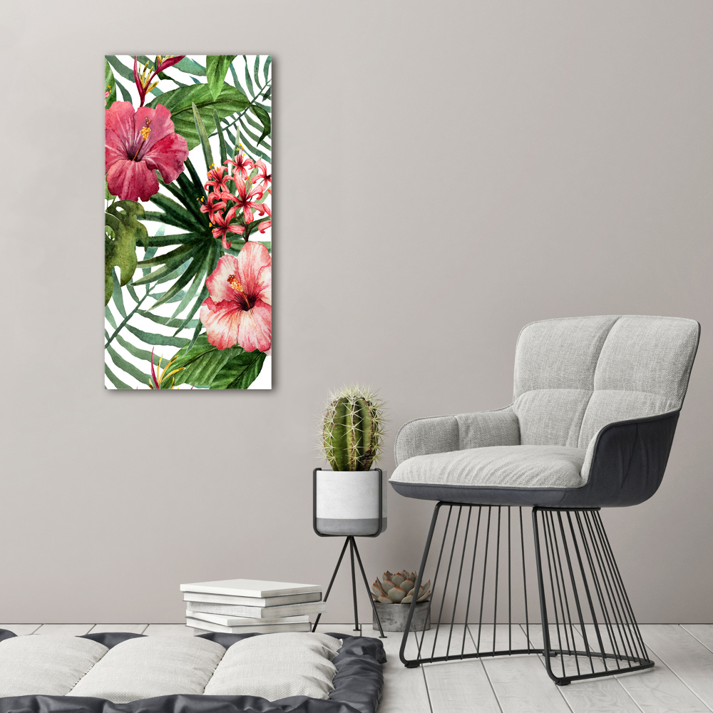 Large canvas wall art Hawaiian pattern