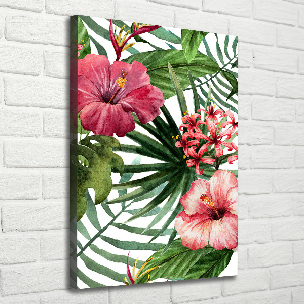 Large canvas wall art Hawaiian pattern