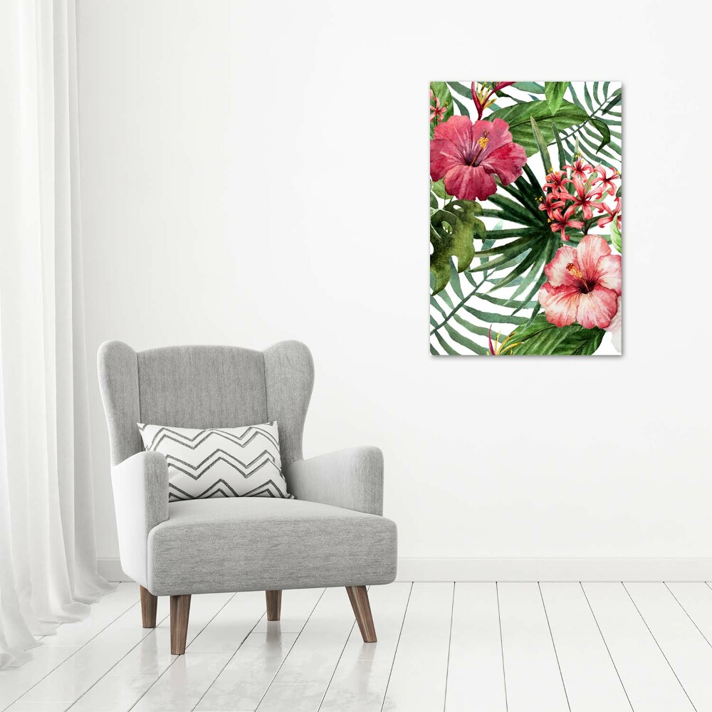 Large canvas wall art Hawaiian pattern