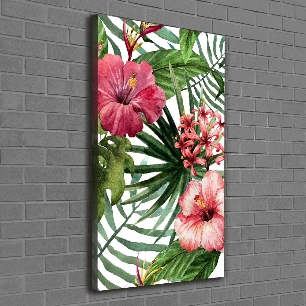 Large canvas wall art Hawaiian pattern