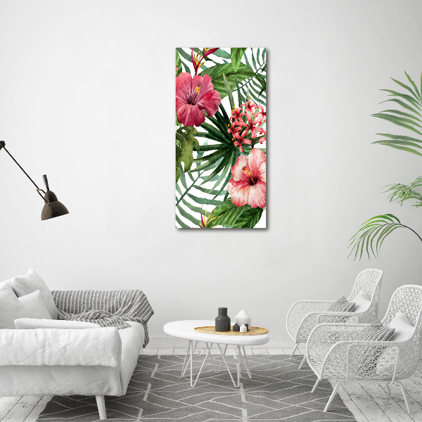 Large canvas wall art Hawaiian pattern