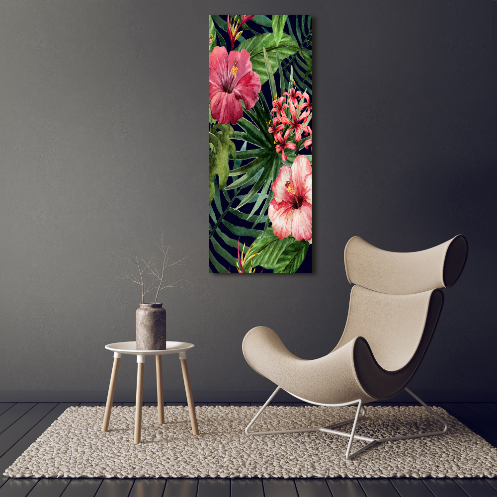 Large canvas wall art Hawaiian pattern