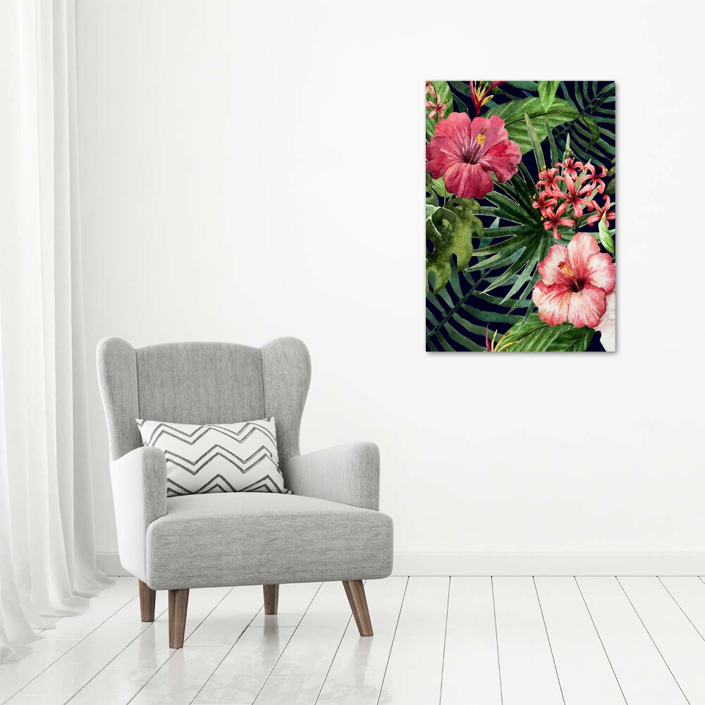 Large canvas wall art Hawaiian pattern