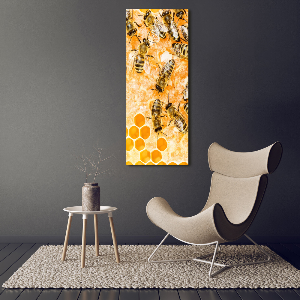 Canvas wall art Working bees