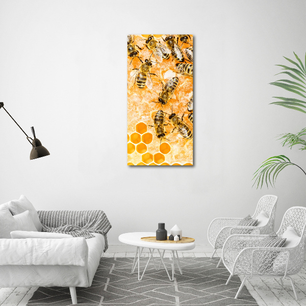 Canvas wall art Working bees