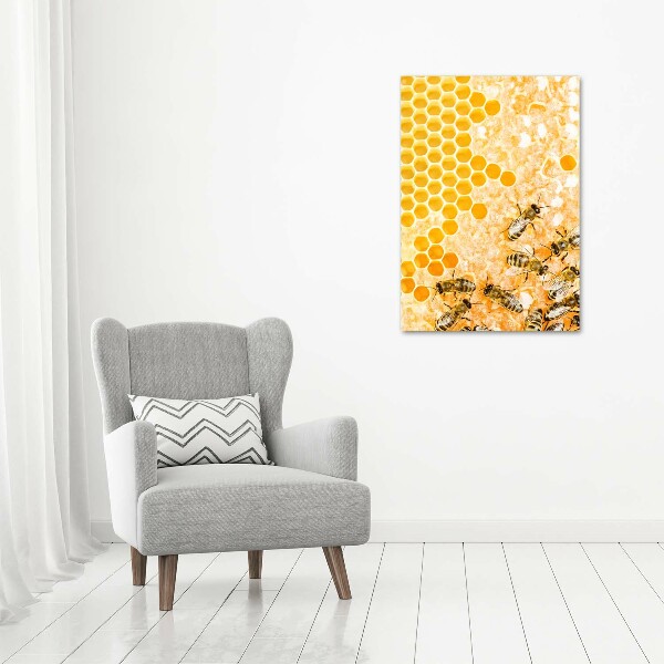 Canvas wall art Working bees