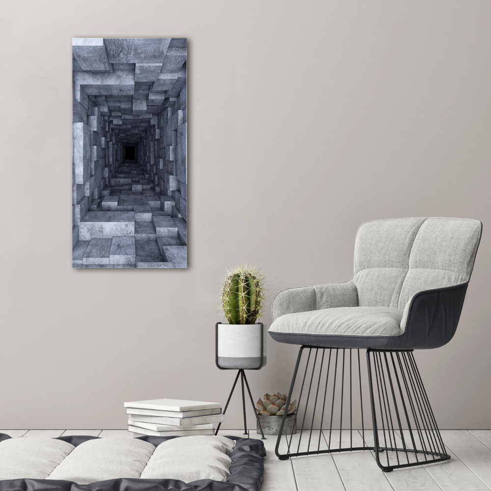 Picture canvas print Tunnel