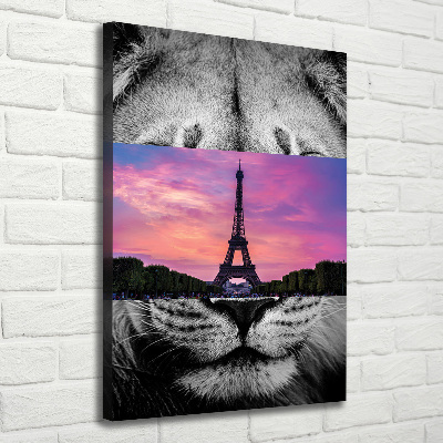 Canvas wall art Eiffel Paris tower