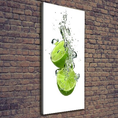 Large canvas wall art Lime