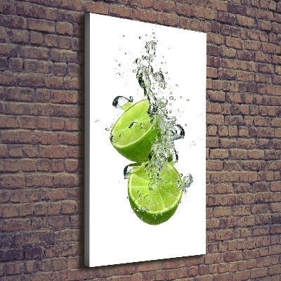 Large canvas wall art Lime