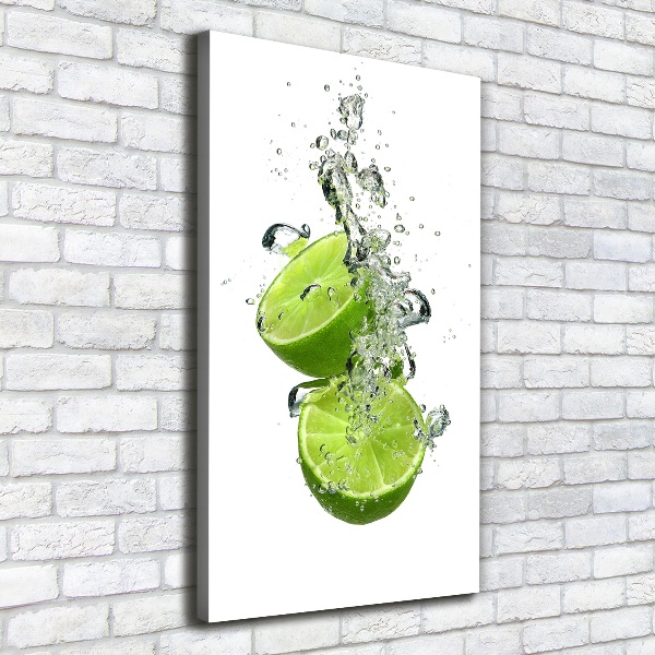 Large canvas wall art Lime