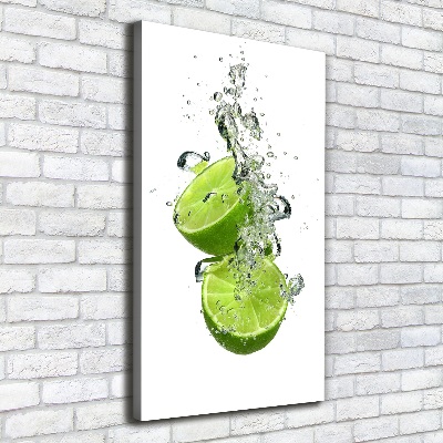 Large canvas wall art Lime